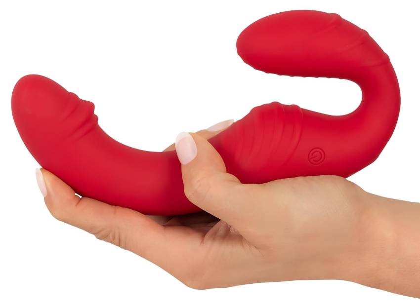 You2Toys Strapless - rádiós, felcsatolható vibrátor (piros) - Image 9