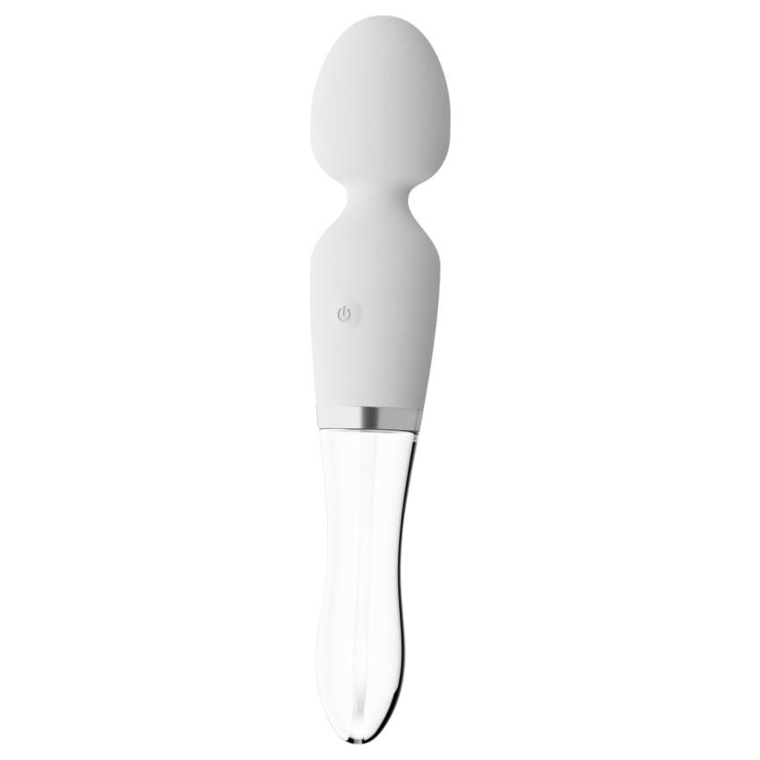 Liaison Wand - szilikon-üveg LED-es vibrátor (átlátszó) - Image 2