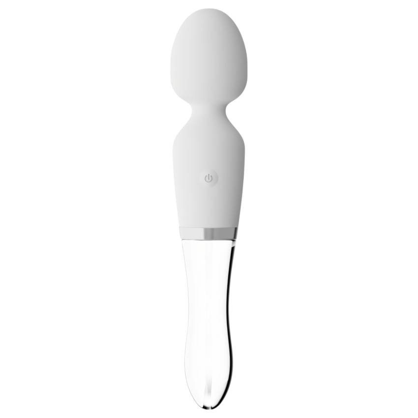 Liaison Wand - szilikon-üveg LED-es vibrátor (átlátszó) - Image 3