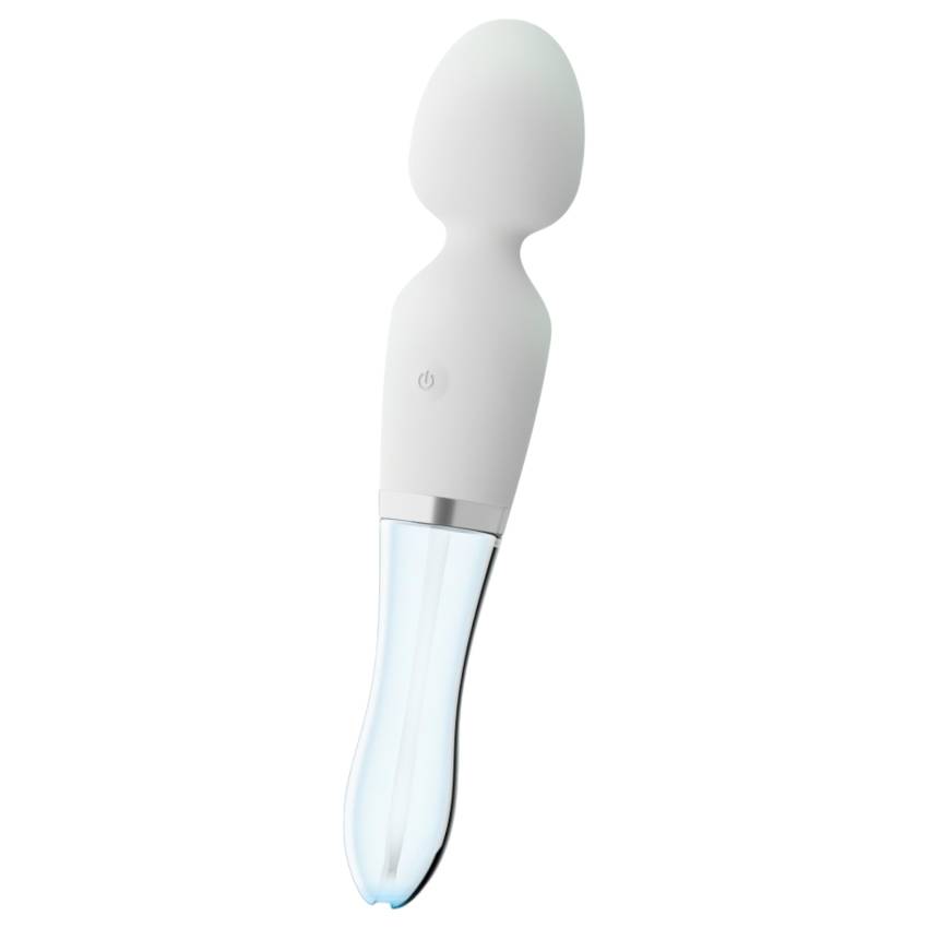 Liaison Wand - szilikon-üveg LED-es vibrátor (átlátszó) - Image 4