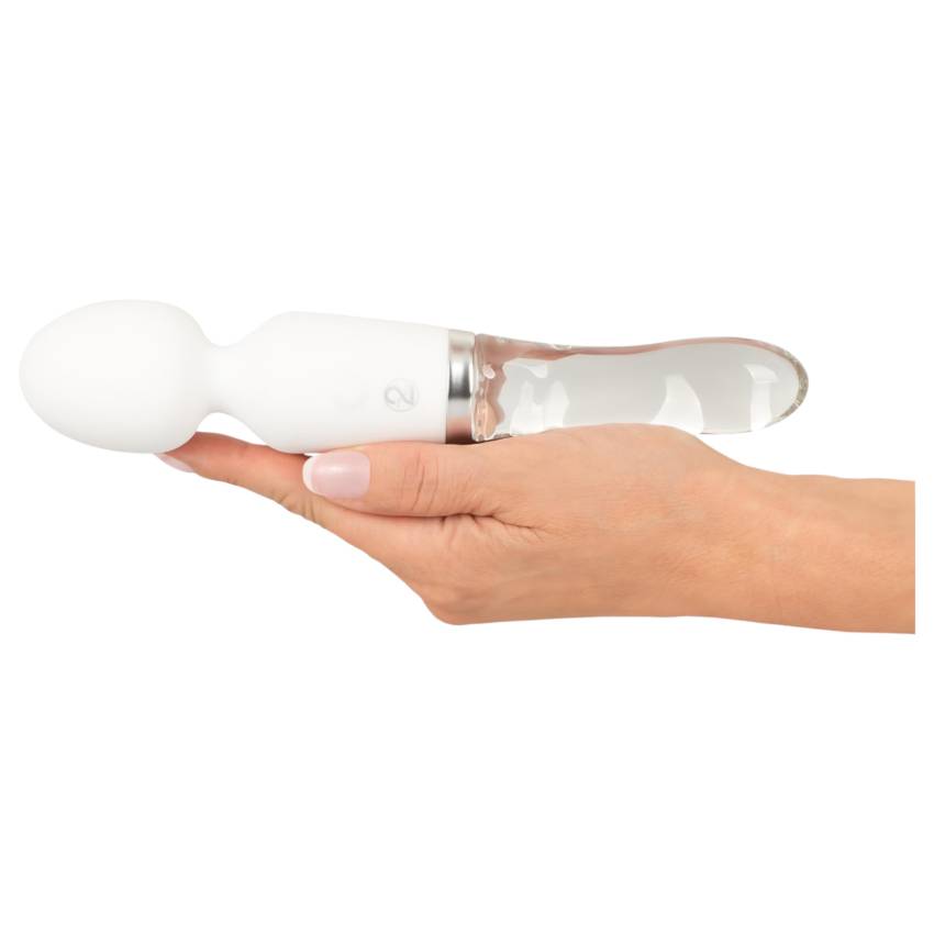 Liaison Wand - szilikon-üveg LED-es vibrátor (átlátszó) - Image 6