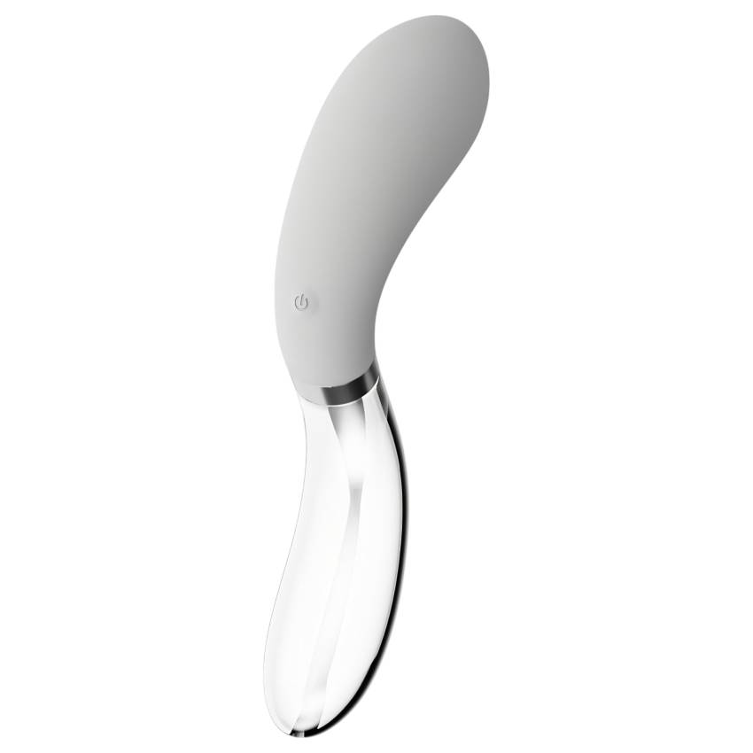 Liaison Curve - akkus, LED vibrátor (átlátszó-fehér) - Image 2