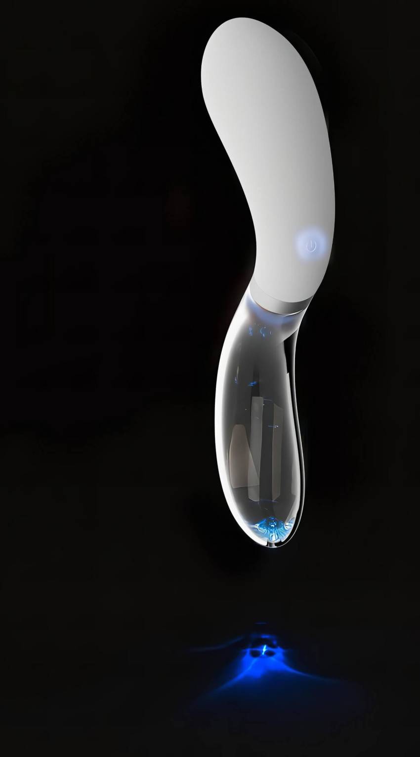 Liaison Curve - akkus, LED vibrátor (átlátszó-fehér) - Image 5