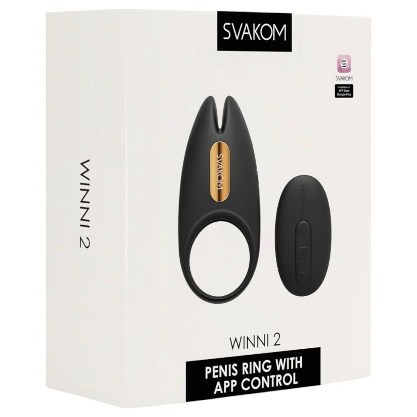 Svakom Winni 2 - okos, rádiós vibrációs péniszgyűrű (fekete) - Image 7