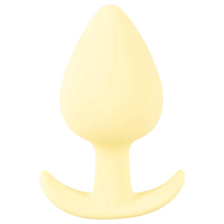 Cuties Mini Butt Plug - szilikon anál plug - sárga (3,1cm) - Image 2