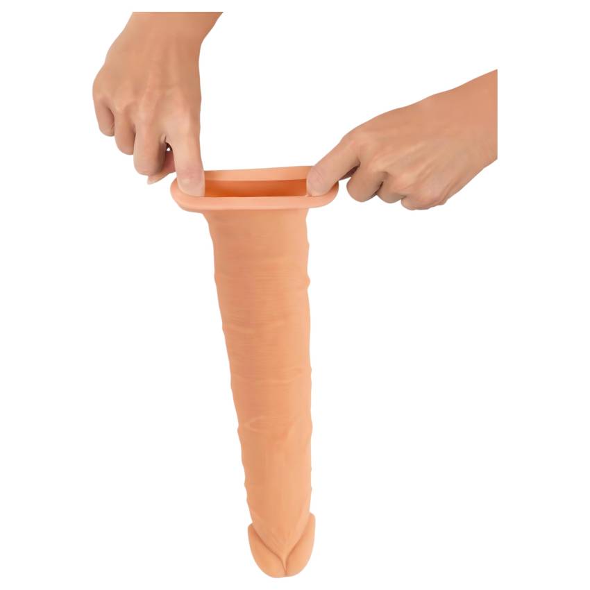 Nature Skin - hosszabbító, vastagító péniszköpeny (24cm) - Image 10