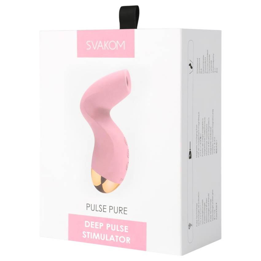 / Svakom Pulse Pure - akkus, léghullámos csiklóizgató (pink) - Image 4