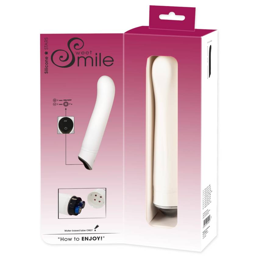 SMILE Easy - hajlított vibrátor (fehér) - Image 4