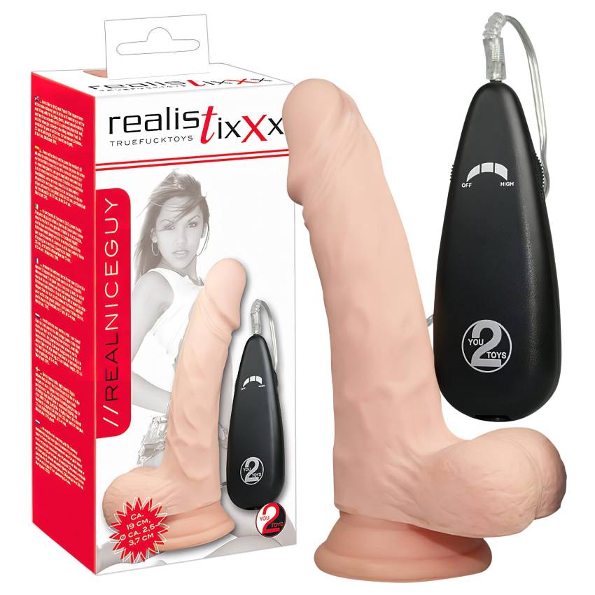 realistixxx Valódi, natúr vibrátor (17,5cm) - Image 4