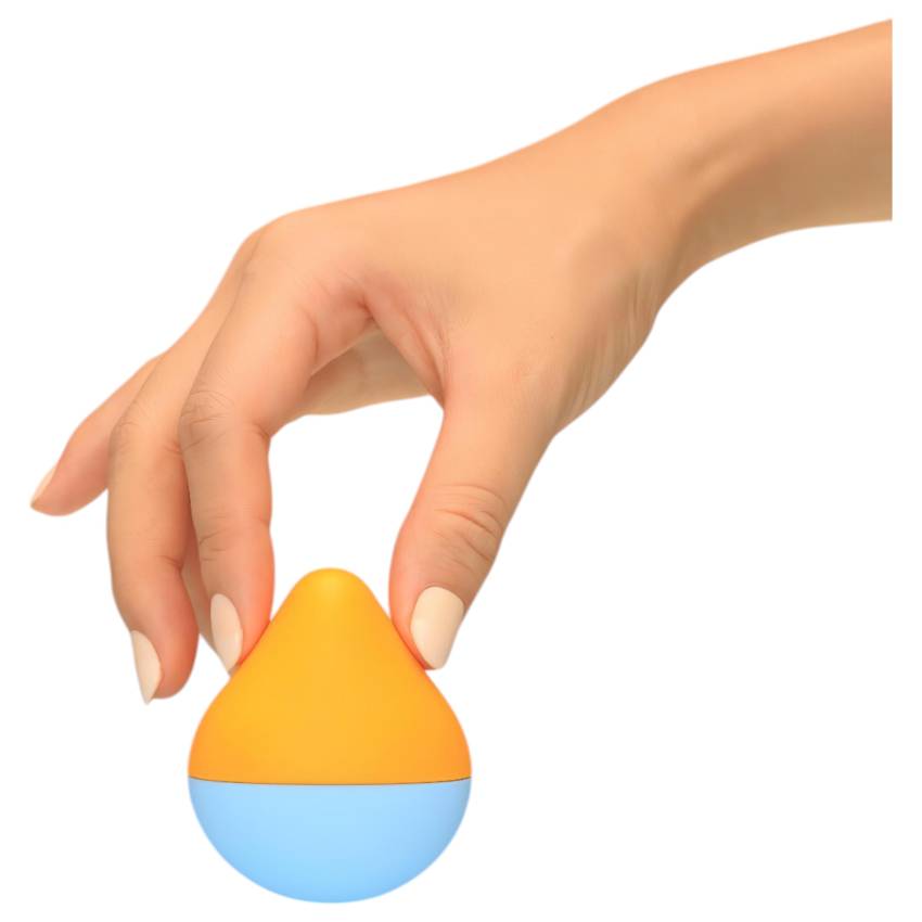 TENGA Iroha mini - mini csikló vibrátor (narancs-kék) - Image 6