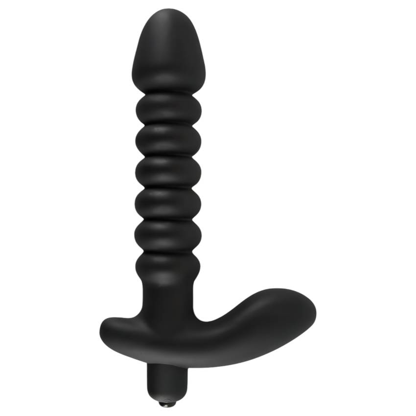 Black Velvet redős vibrátor - közepes (fekete) - Image 2