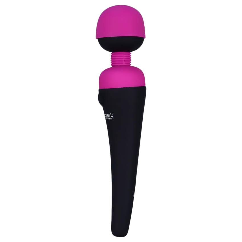 PalmPower Wand - akkus masszírozó vibrátor (pink-fekete) - Image 3