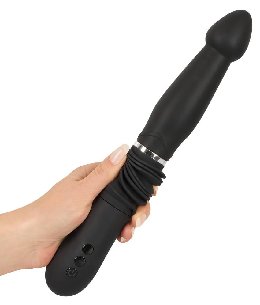 You2Toys - Push it - akkus lökő anál vibrátor (fekete) - Image 2