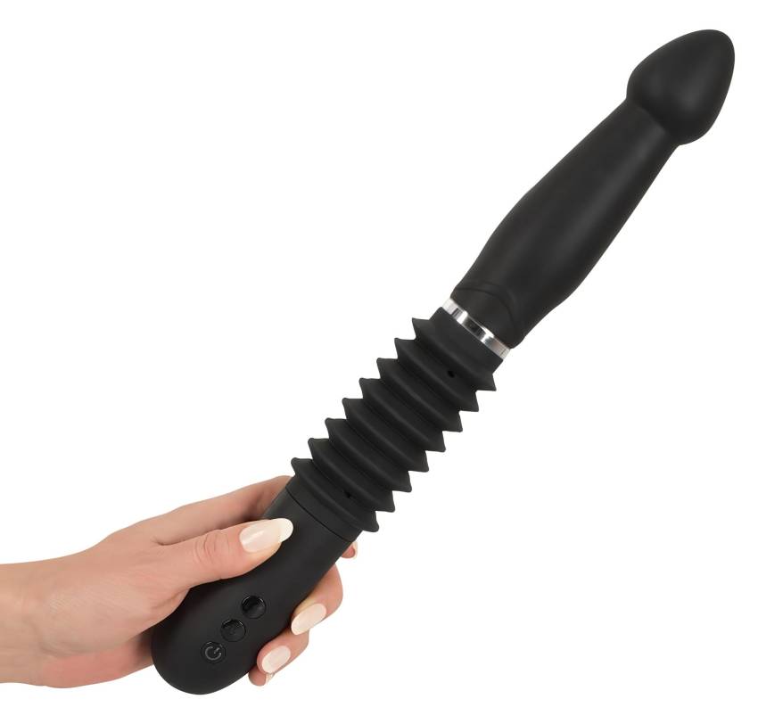 You2Toys - Push it - akkus lökő anál vibrátor (fekete) - Image 3