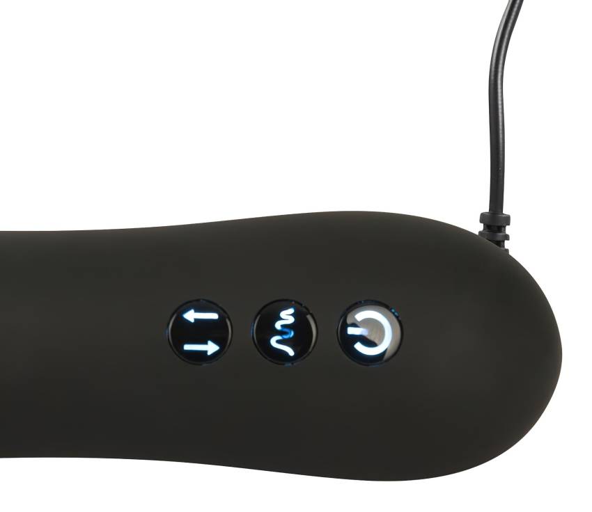 You2Toys - Push it - akkus lökő anál vibrátor (fekete) - Image 6