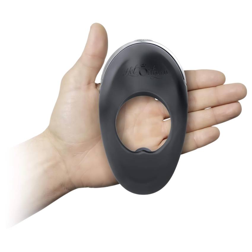 Atom Plus - 2 motoros, vibrációs péniszgyűrű (fekete) - Image 4