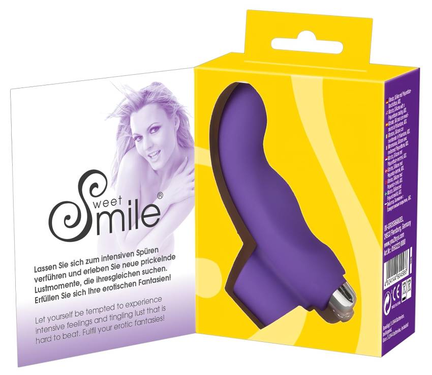 SMILE Finger - hullámos, szilikon ujjvibrátor (lila) - Image 2
