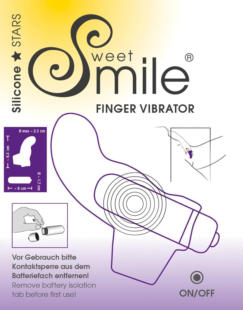 SMILE Finger - hullámos, szilikon ujjvibrátor (lila) - Image 6