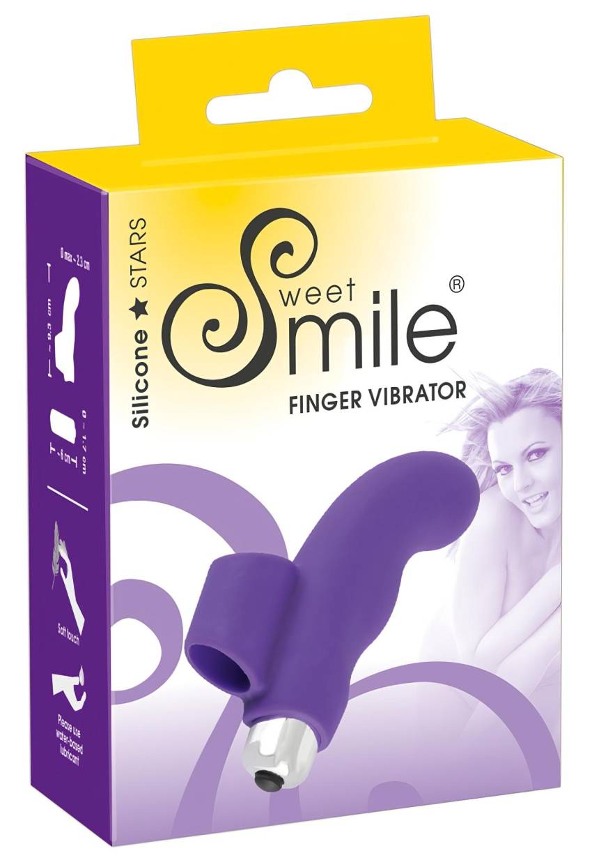 SMILE Finger - hullámos, szilikon ujjvibrátor (lila) - Image 7