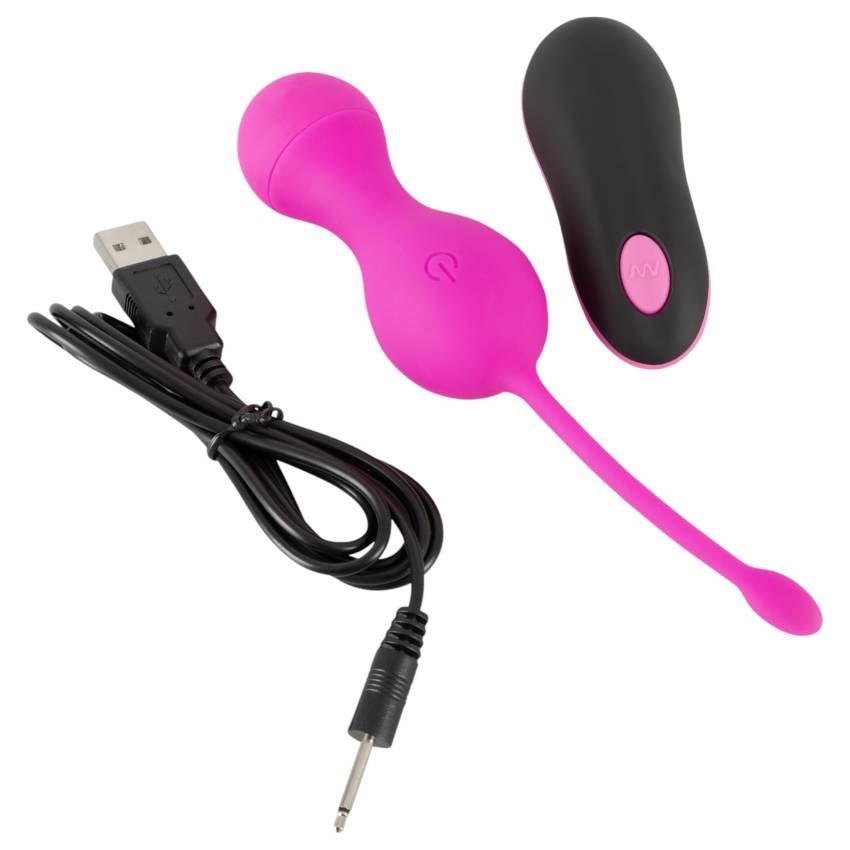 SMILE Love Balls - akkus, rádiós vibrációs tojás (pink) - Image 10