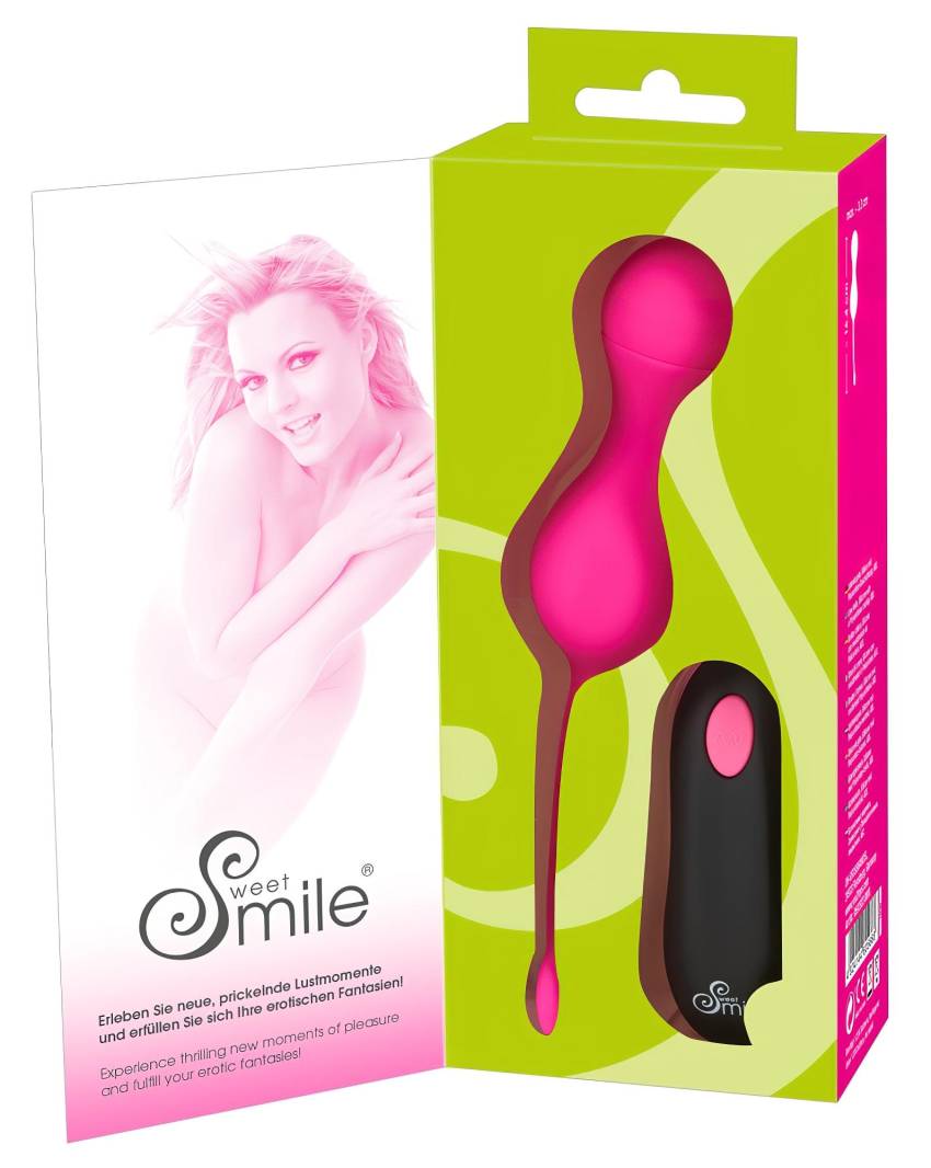 SMILE Love Balls - akkus, rádiós vibrációs tojás (pink) - Image 2