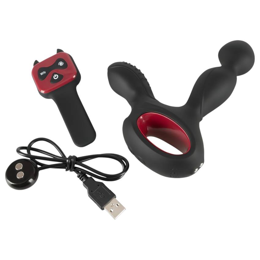 You2Toys Massager - forgó, melegítő prosztata vibrátor (fekete) - Image 7