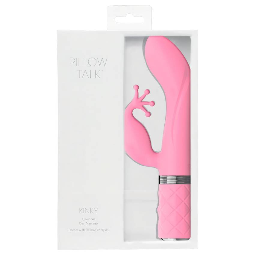 Pillow Talk Kinky - akkus, 2 motoros G-pont vibrátor (pink) - Image 4
