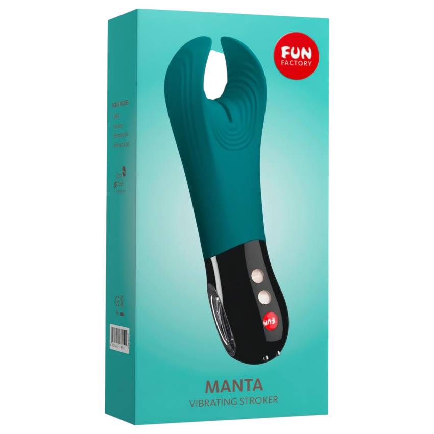 Fun Factory Manta - makkvibrátor (türkiz-fekete) - Image 9