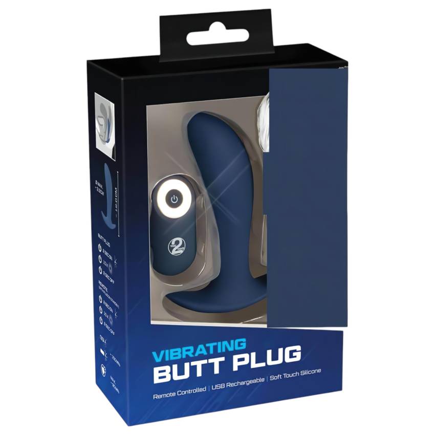 You2Toys - Plug - akkus, rádiós anál vibrátor (kék) - Image 2
