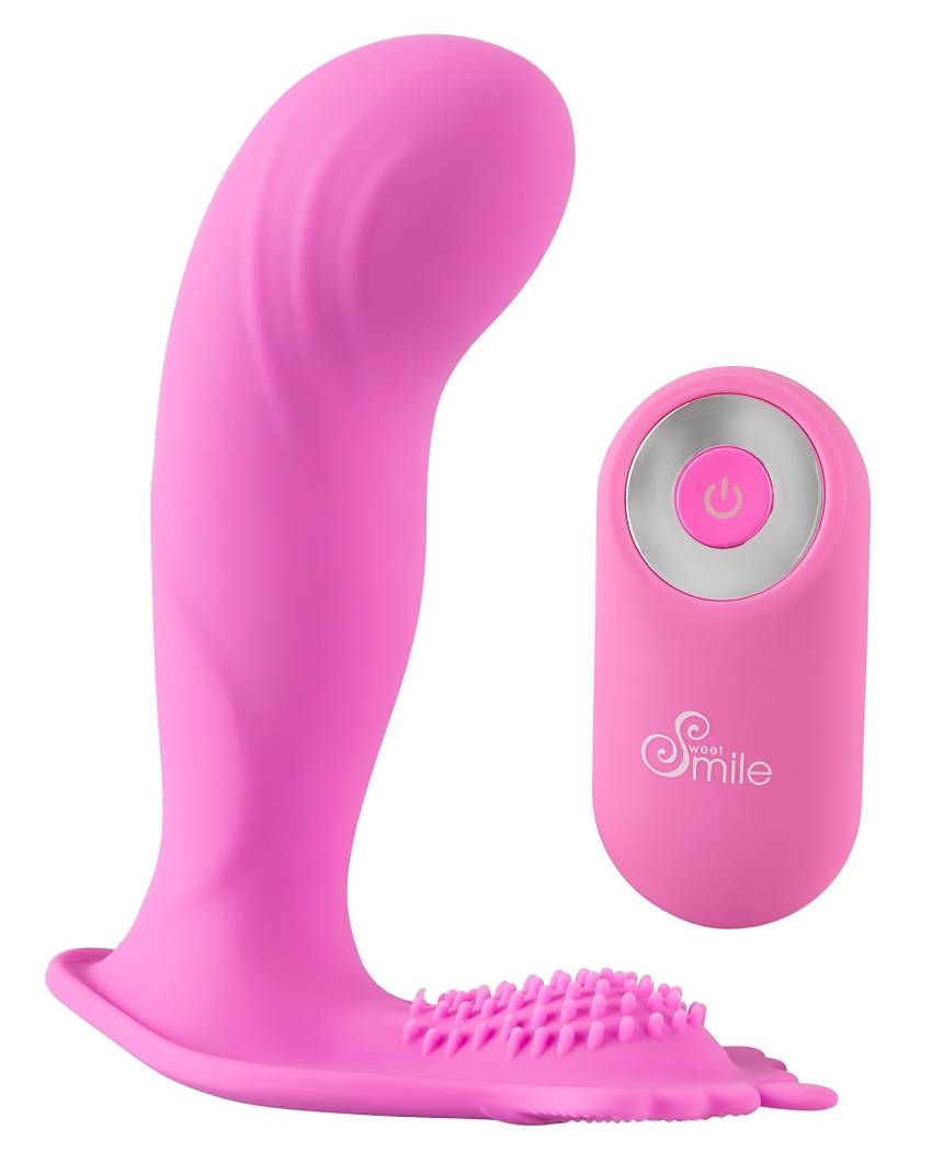 SMILE G-Spot Panty - akkus, rádiós felcsatolható vibrátor (pink) - Image 4