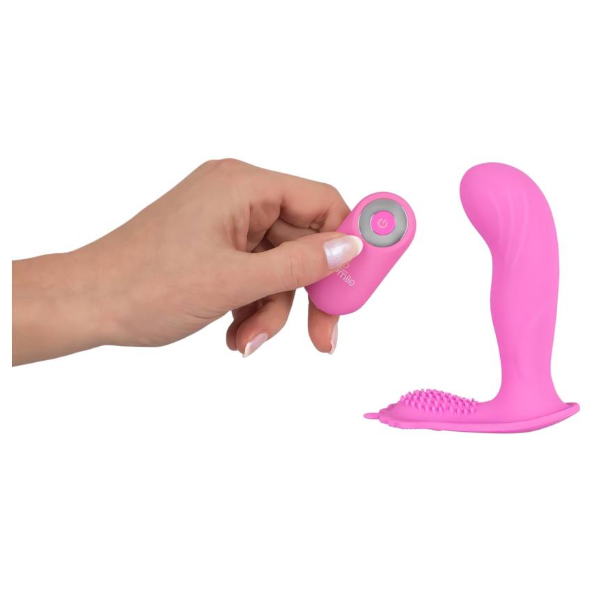 SMILE G-Spot Panty - akkus, rádiós felcsatolható vibrátor (pink) - Image 8