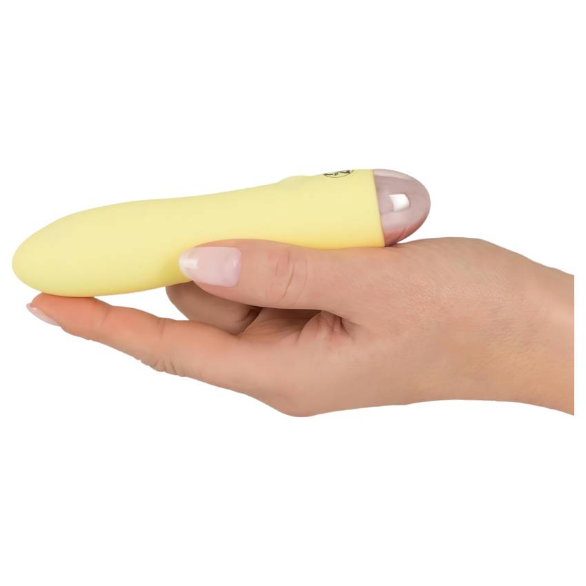 Cuties Mini Yellow - akkus, szilikon rúdvibrátor (sárga) - Image 3