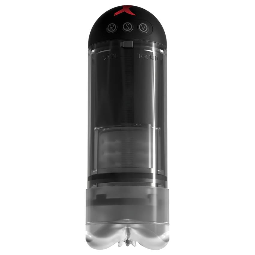 PDX Elite Extender Pro - akkus szívó-rezgő műpunci (fekete) - Image 3