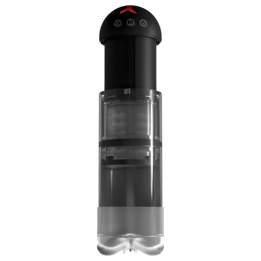 PDX Elite Extender Pro - akkus szívó-rezgő műpunci (fekete) - Image 4