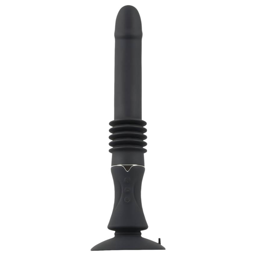 You2Toys Fucking Machine - tapadókorongos lökő vibrátor (fekete) - Image 3