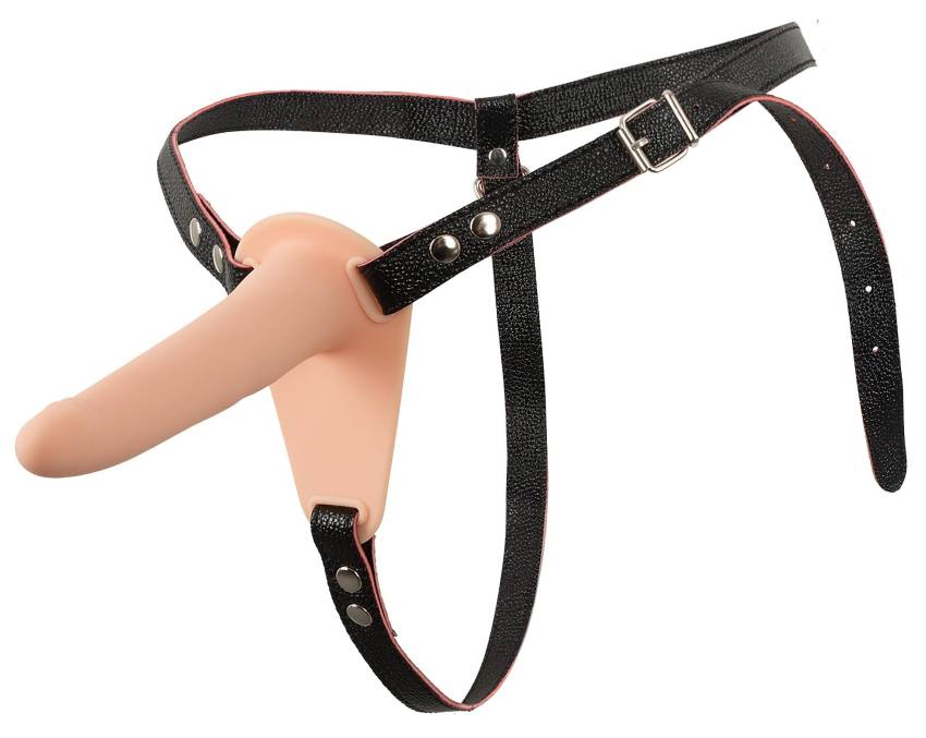 You2Toys - Strap-On - akkus, felcsatolható vibrátor (natúr) - Image 2