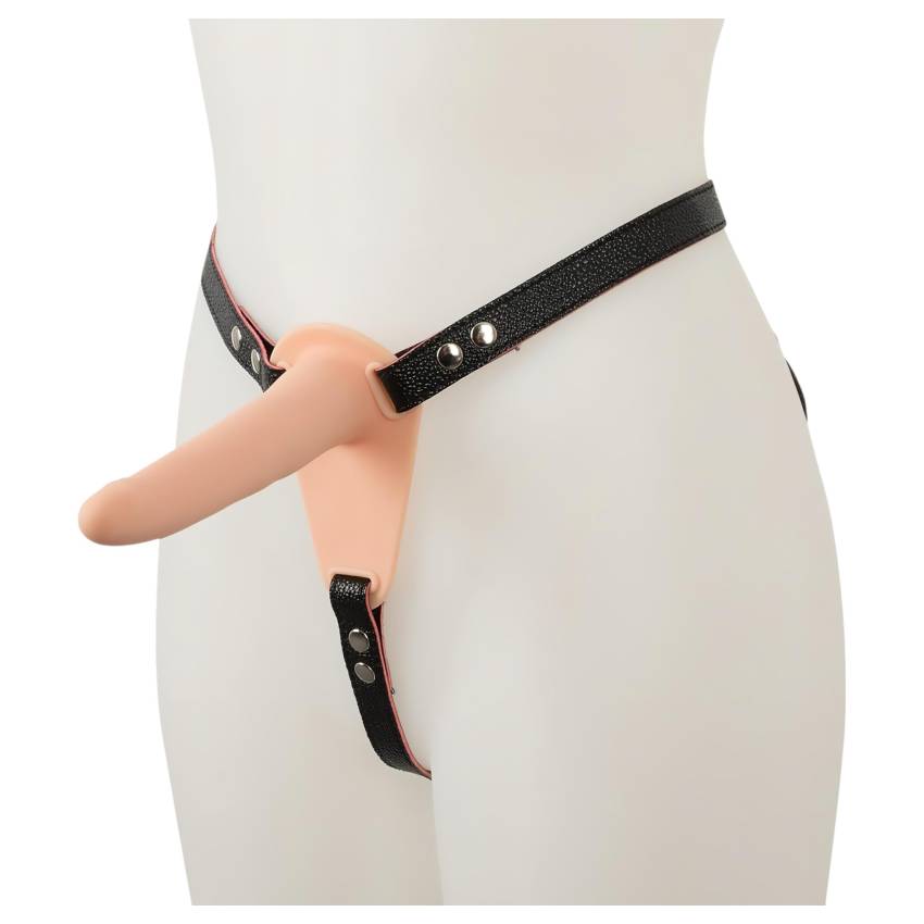 You2Toys - Strap-On - akkus, felcsatolható vibrátor (natúr) - Image 3