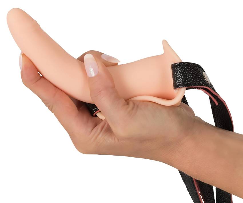 You2Toys - Strap-On - akkus, felcsatolható vibrátor (natúr) - Image 6