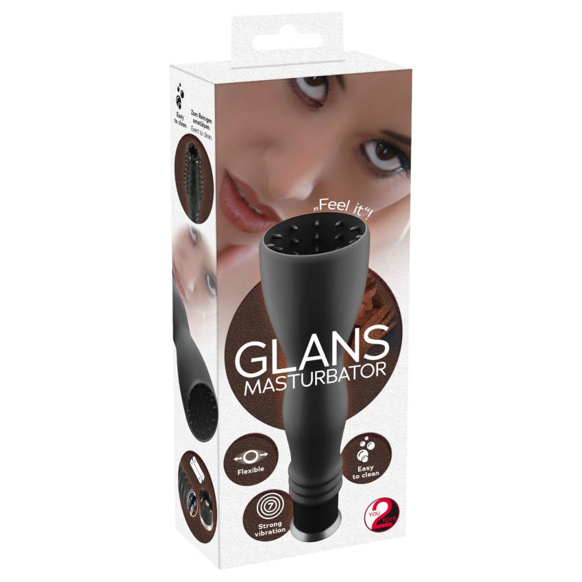/ You2Toys - Glans - makkvibrátor (fekete) - Image 2