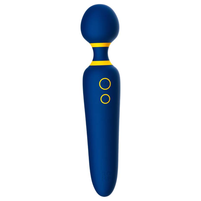 ROMP Flip Wand - akkus, vízálló masszírozó vibrátor (kék) - Image 2