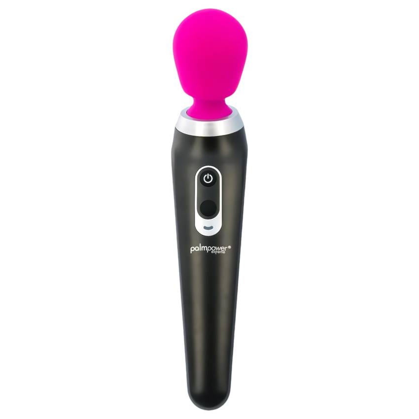 PalmPower Extreme Wand - akkus masszírozó vibrátor (pink-fekete) - Image 3