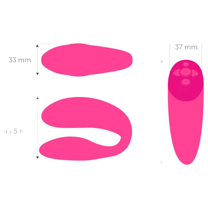 We-Vibe Chorus - akkus, okos párvibrátor (pink) - Image 6