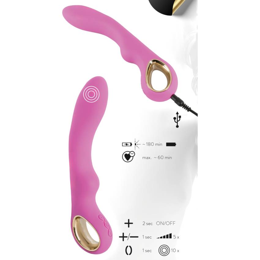 You2Toys - Dual Petit - akkus, 2 motoros vibrátor (pink) - Image 9
