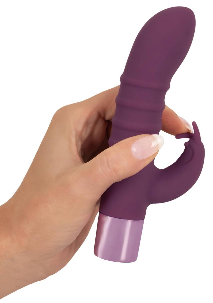 Rabbit Vibe - akkus csiklókaros G-pont vibrátor (lila) - Image 10