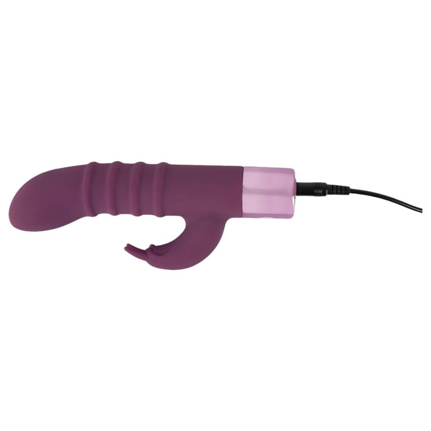 Rabbit Vibe - akkus csiklókaros G-pont vibrátor (lila) - Image 11
