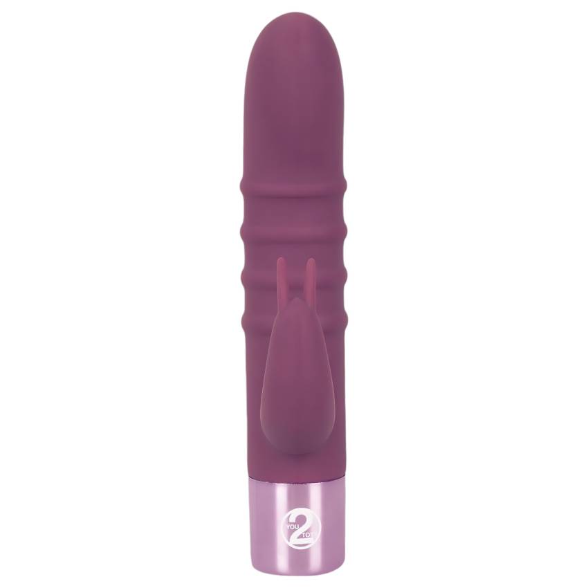 Rabbit Vibe - akkus csiklókaros G-pont vibrátor (lila) - Image 5