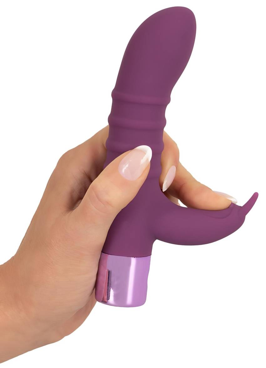 Rabbit Vibe - akkus csiklókaros G-pont vibrátor (lila) - Image 9
