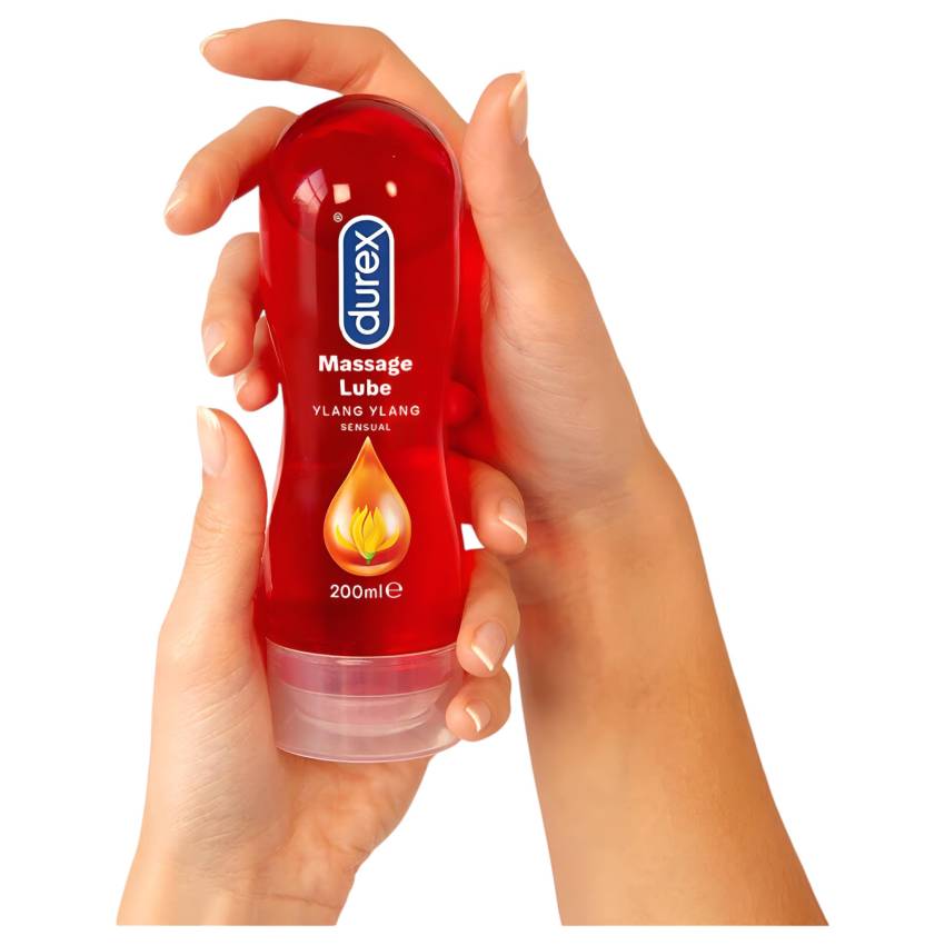 Durex Play 2in1 masszázsolaj - Ylang Ylang (200ml) - Image 3