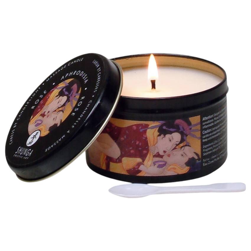 Shunga testgyertya - vágyfokozó - rózsa (170ml) - Image 2