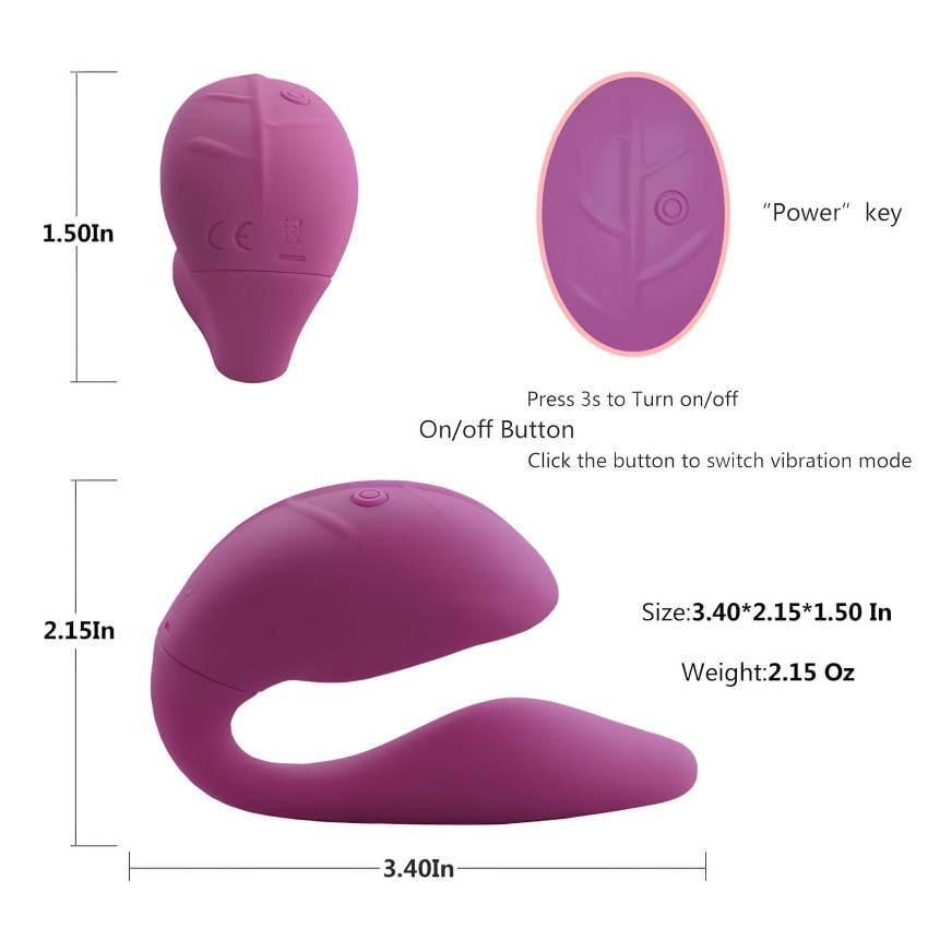 Cotoxo Cupid 2 - távirányítós párvibrátor (viola) - Image 5